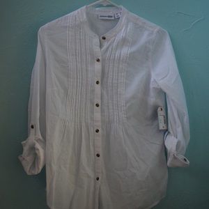 NWT st. john’s bay white blouse